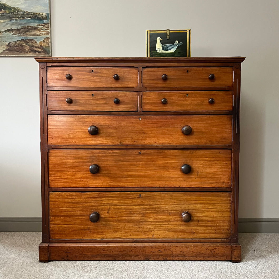 Walnut Chest Of Drawers.