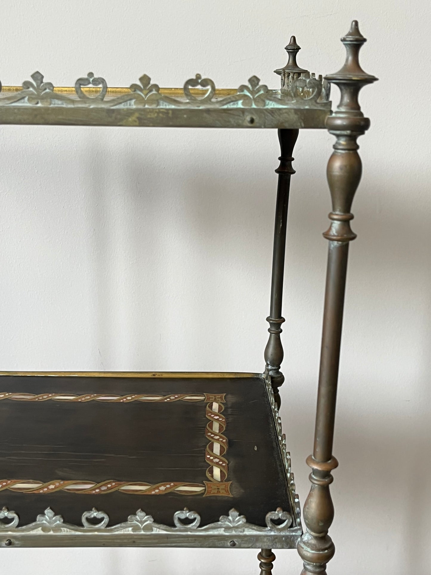 French Inlaid Etagere.