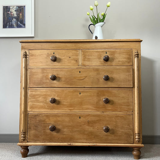 Pine Chest Of Drawers.