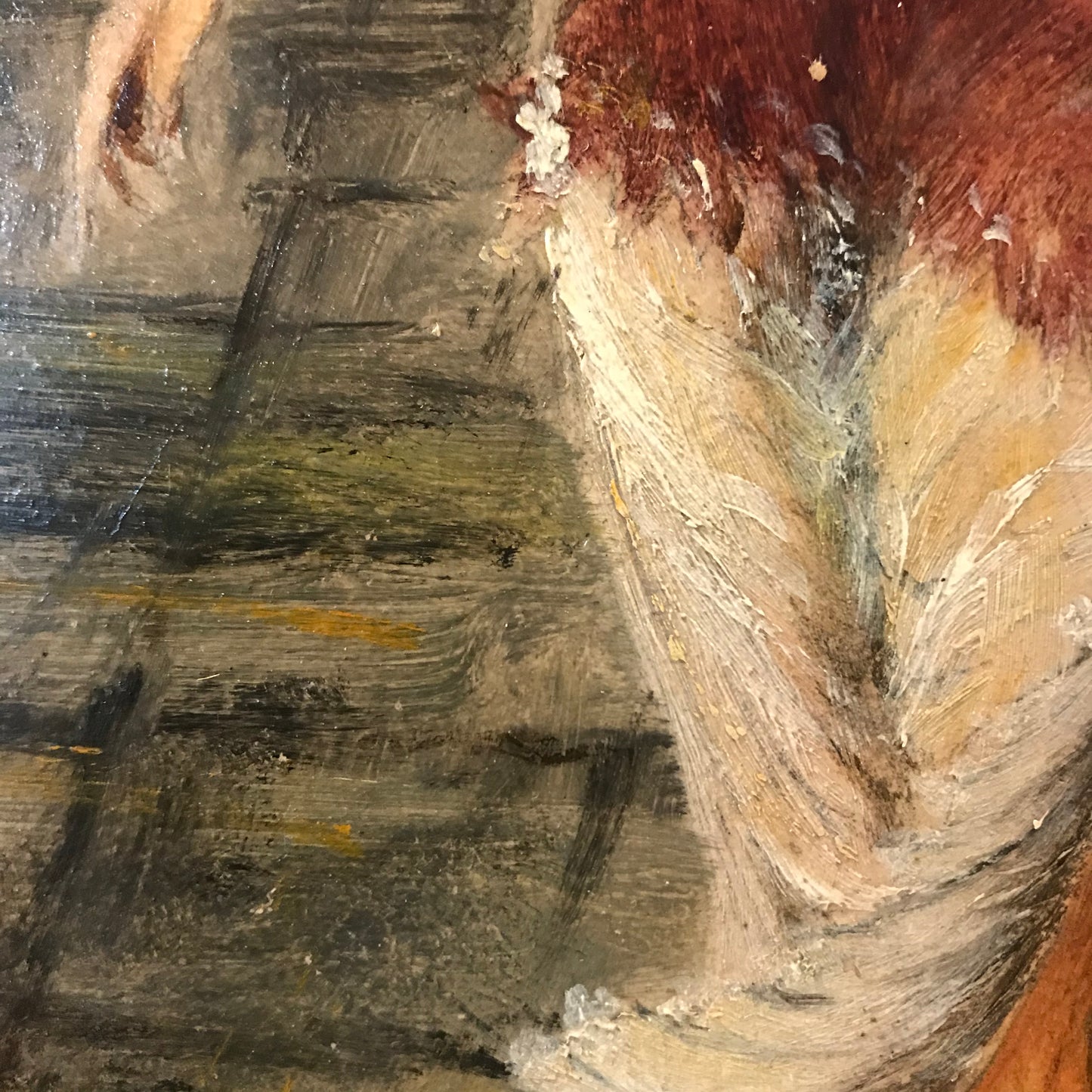 Oil On Board of a Dancing Lady.