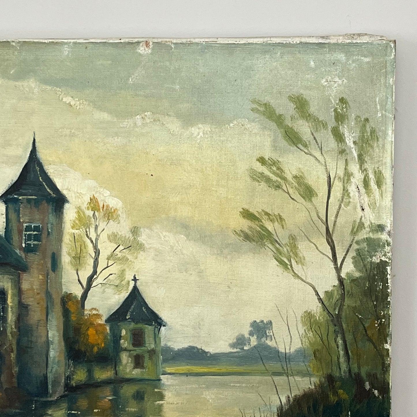 Belgian Oil on Canvas.