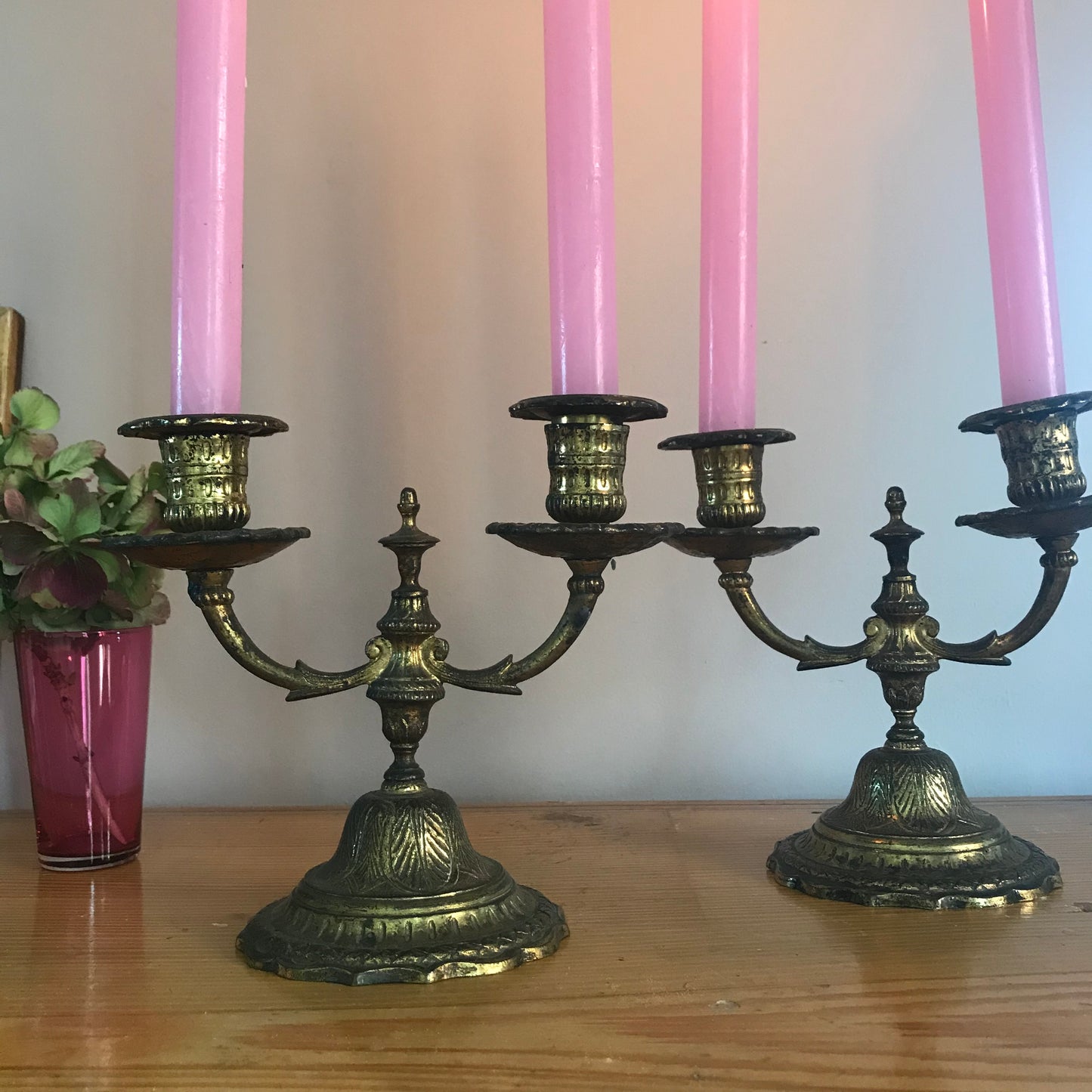 Pair of French Candle Holders.
