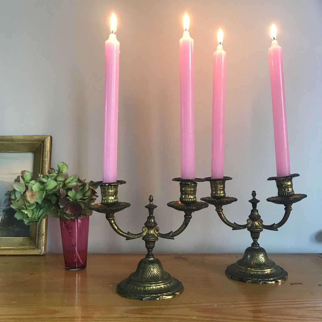 Pair of French Candle Holders.