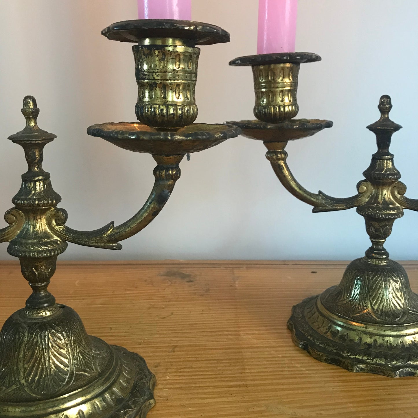 Pair of French Candle Holders.