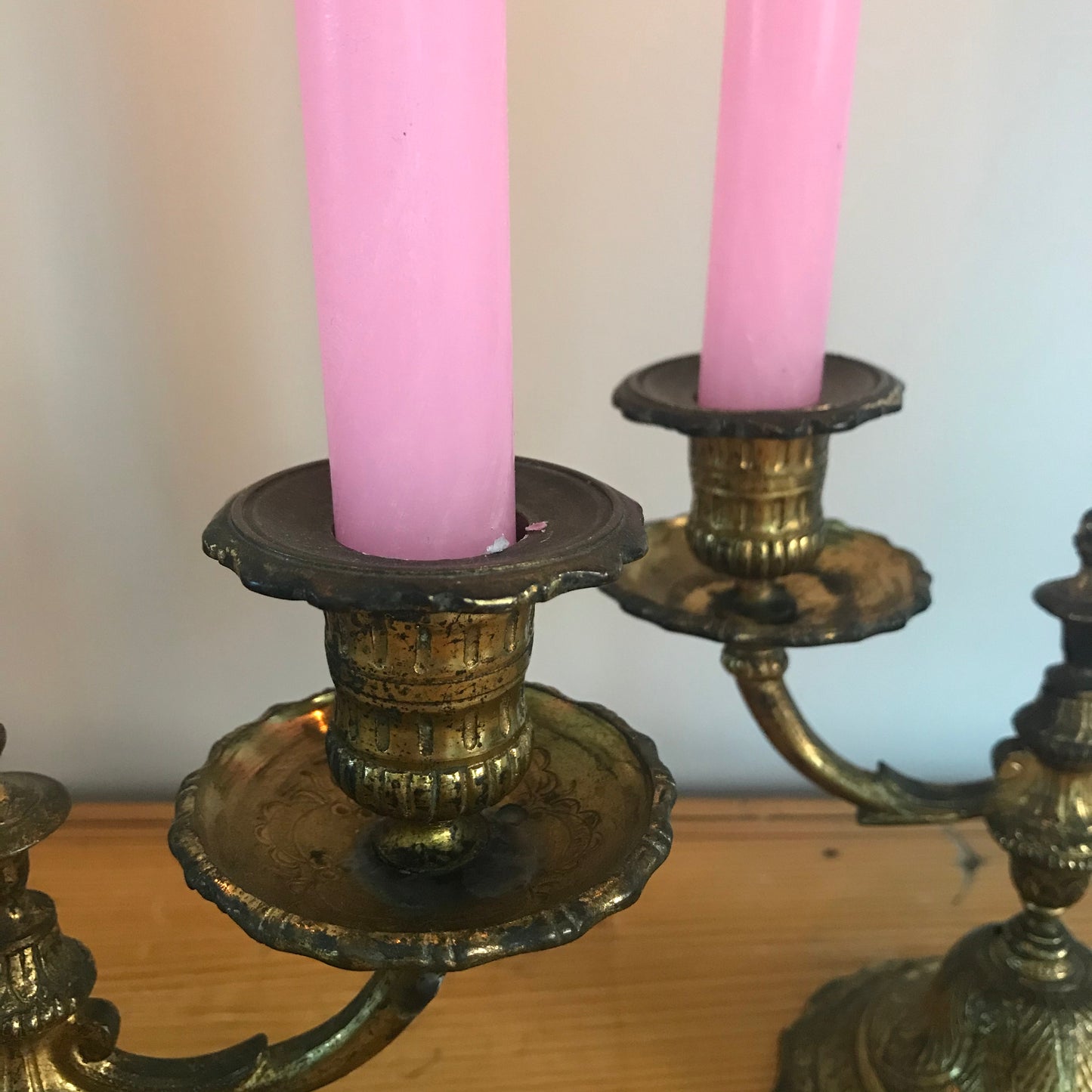 Pair of French Candle Holders.