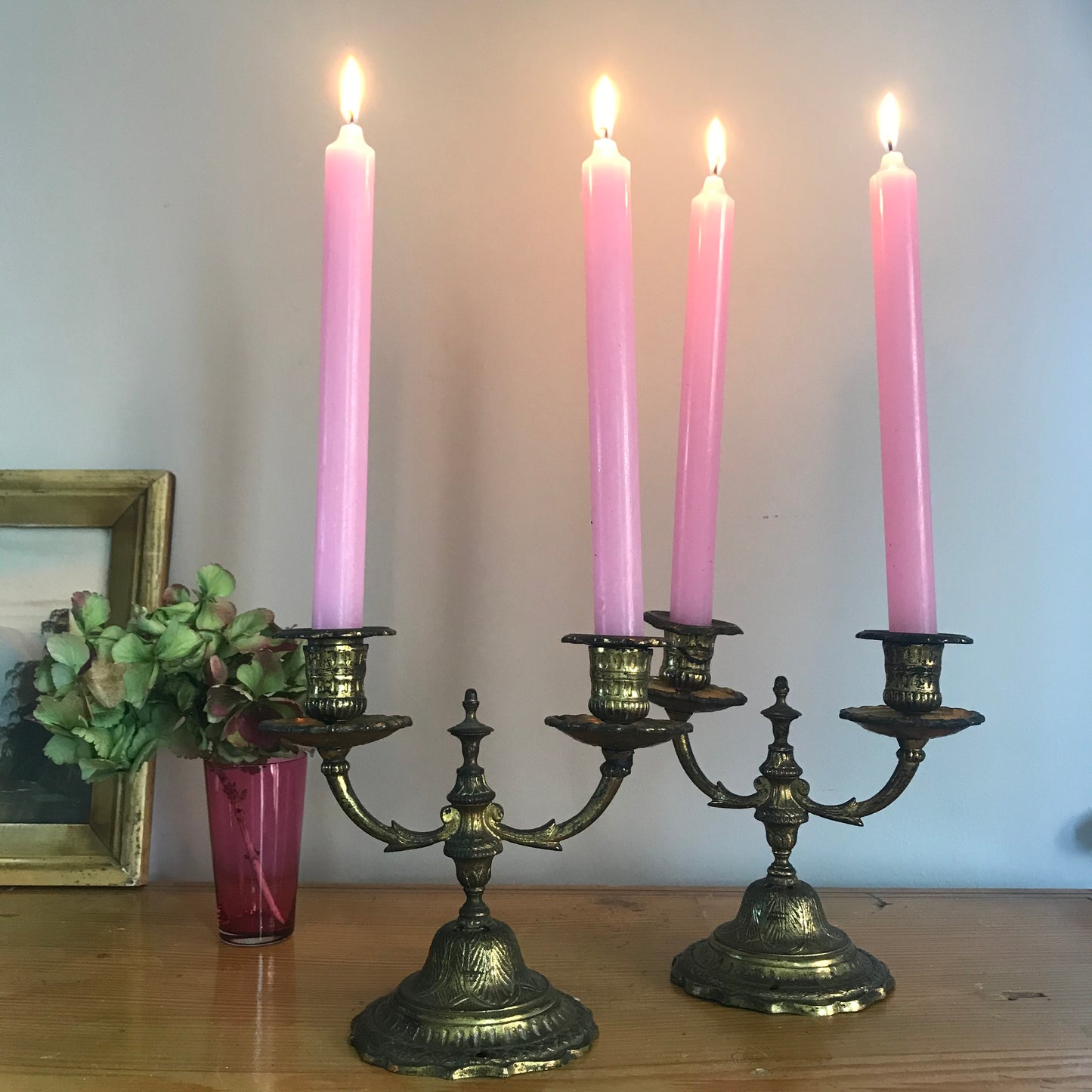 Pair of French Candle Holders.