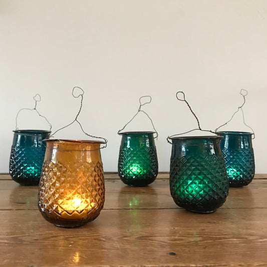 Early French Glass Fairy Lights.