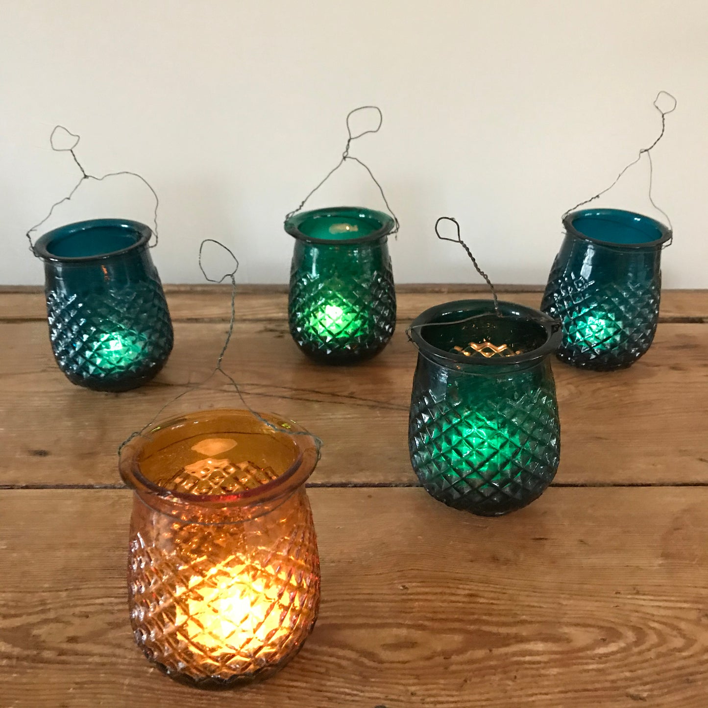 Early French Glass Fairy Lights.