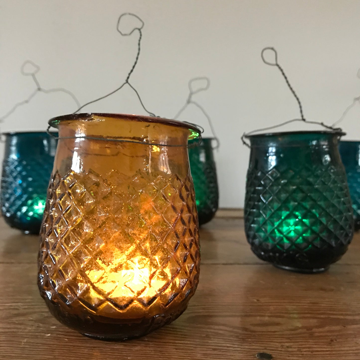 Early French Glass Fairy Lights.