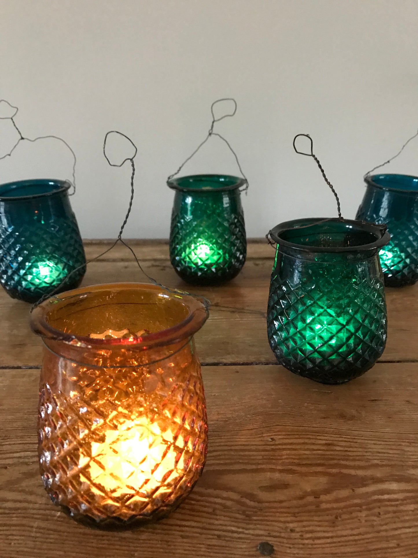 Early French Glass Fairy Lights.
