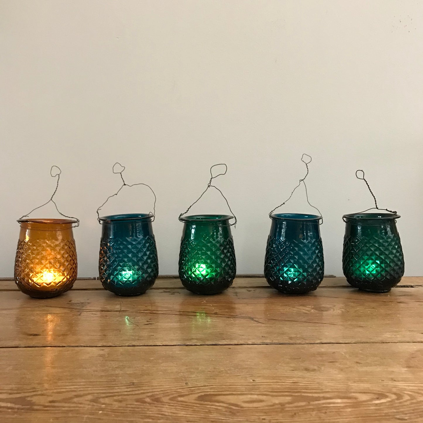 Early French Glass Fairy Lights.