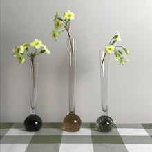 Load image into Gallery viewer, Smokey Bubble Bud Vases.
