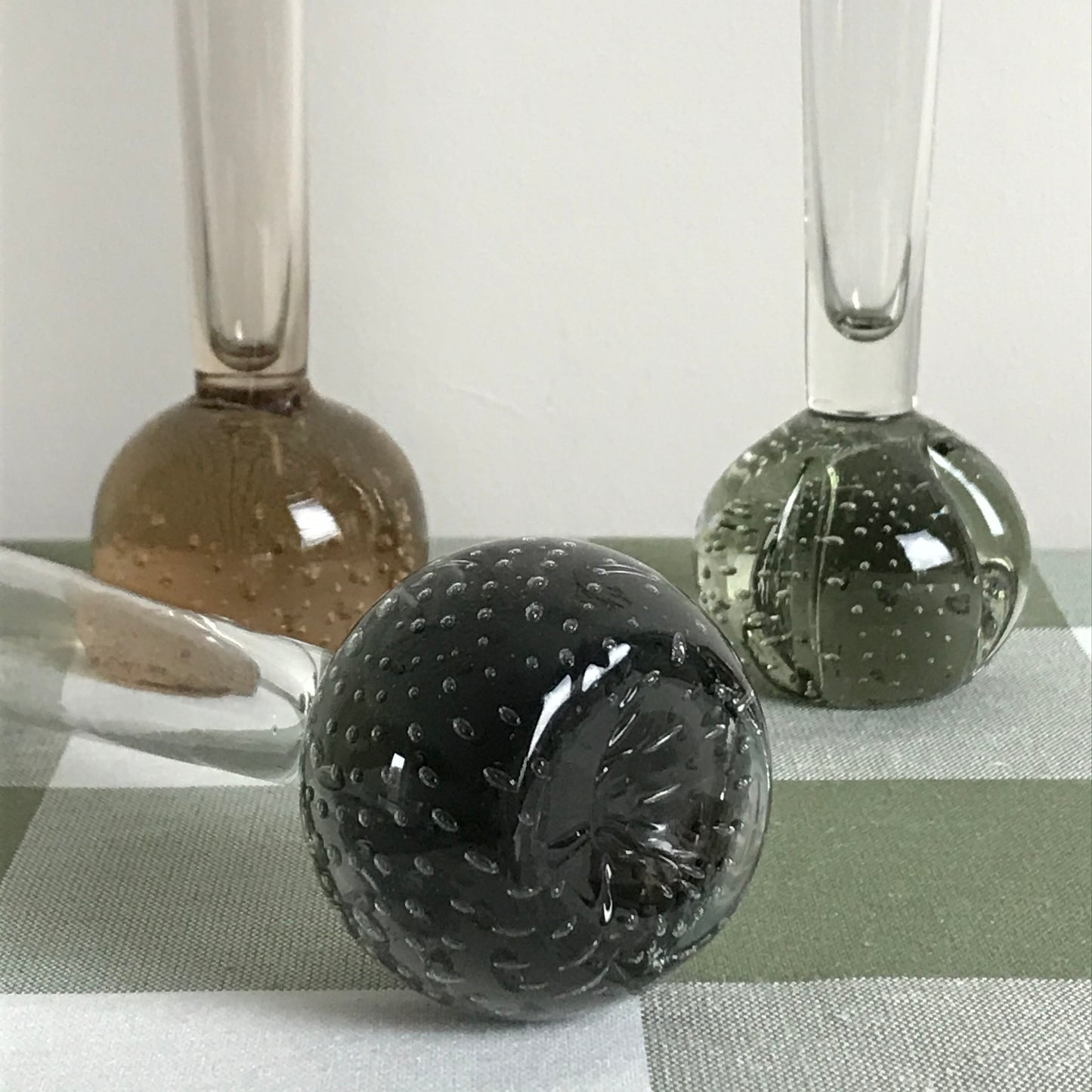 Smokey Bubble Bud Vases.