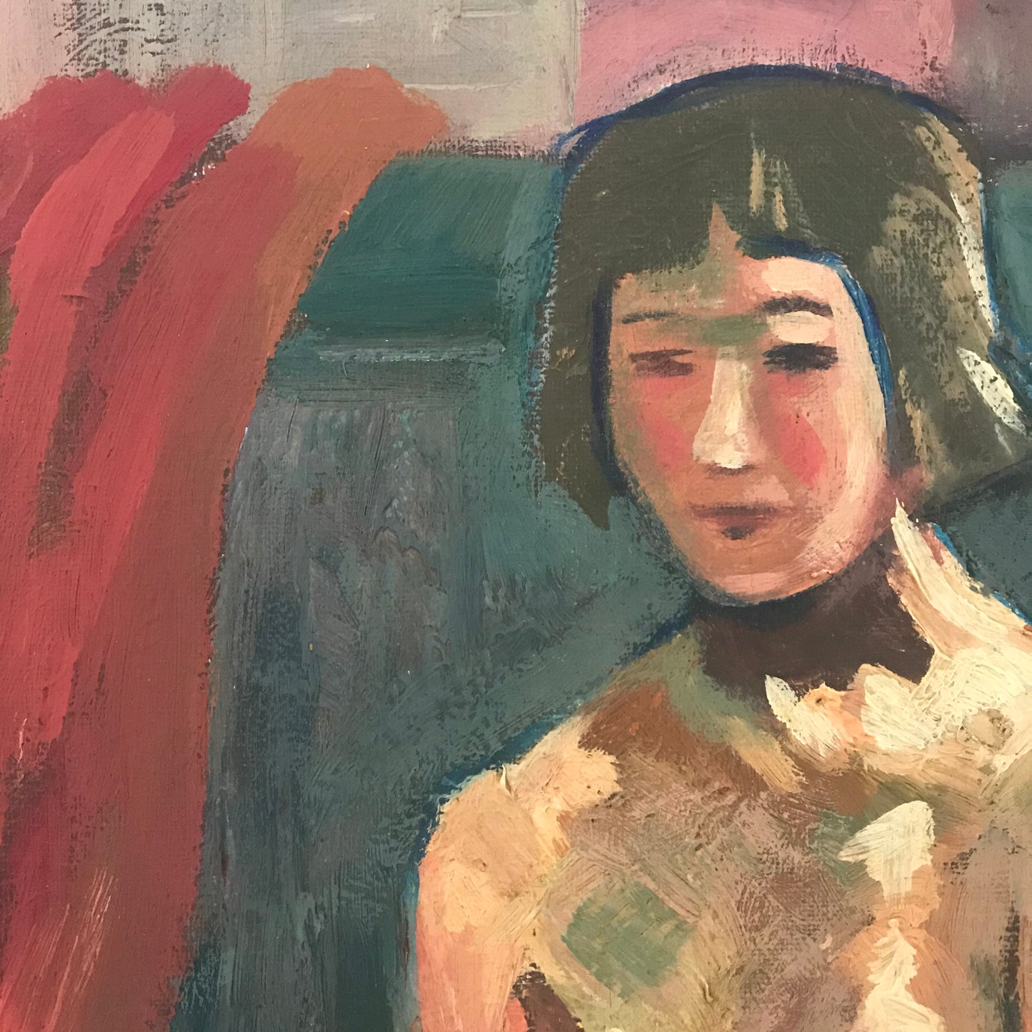 Oil On Canvas.