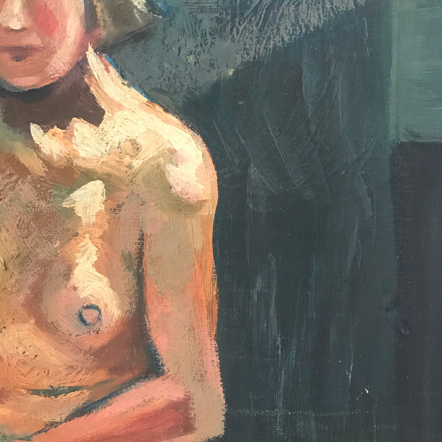 Oil On Canvas.