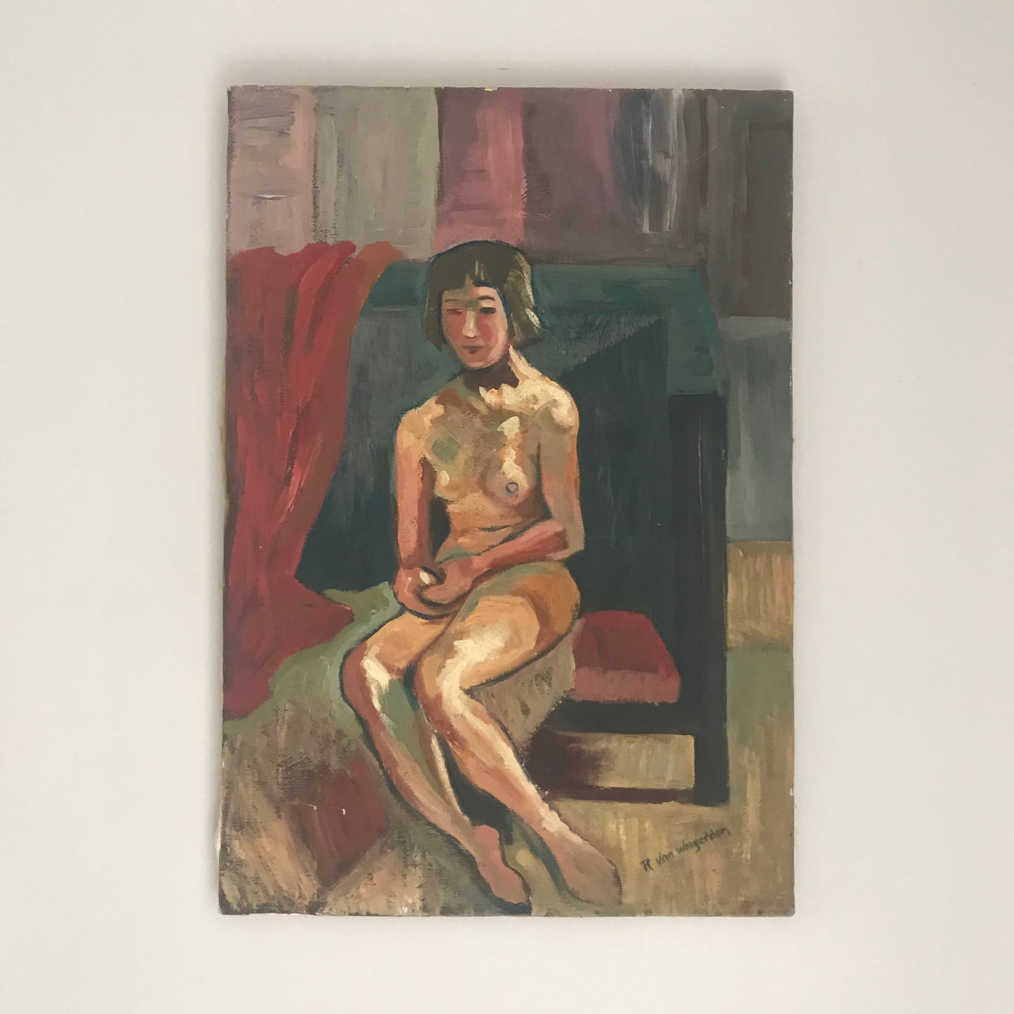 Oil On Canvas.