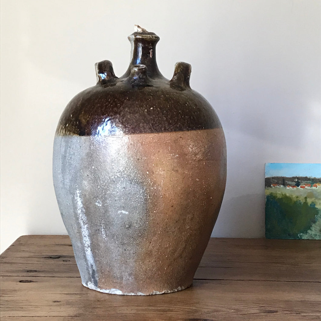 Rustic French Oil Pot.