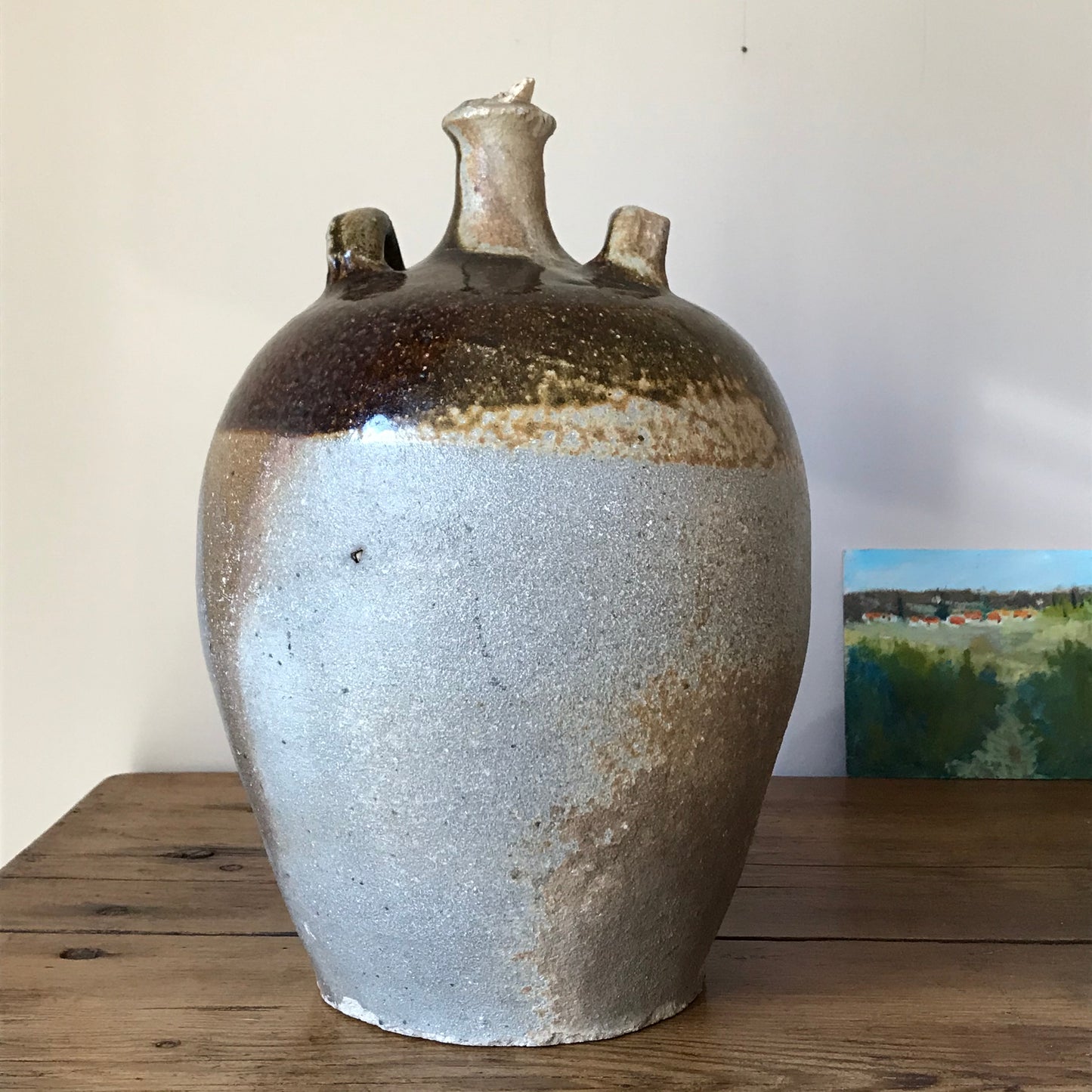 Rustic French Oil Pot.