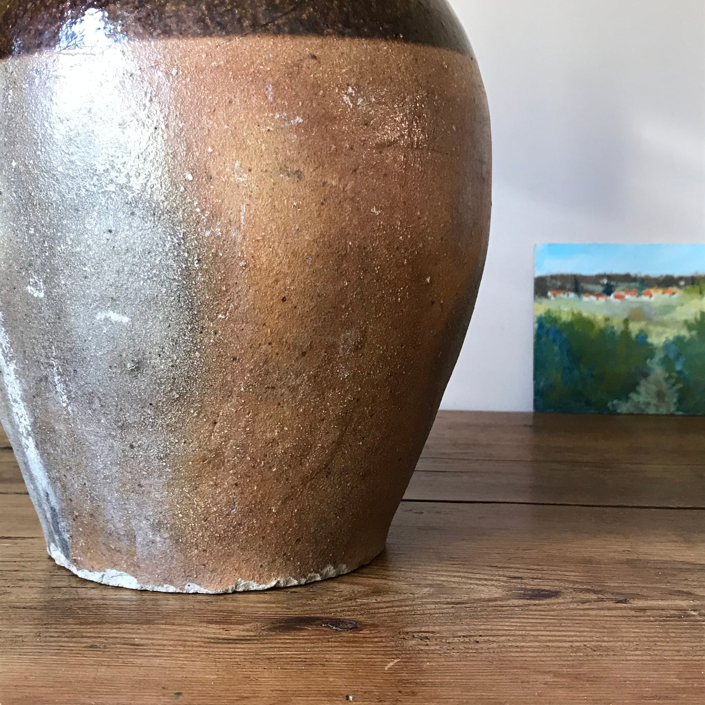 Rustic French Oil Pot.