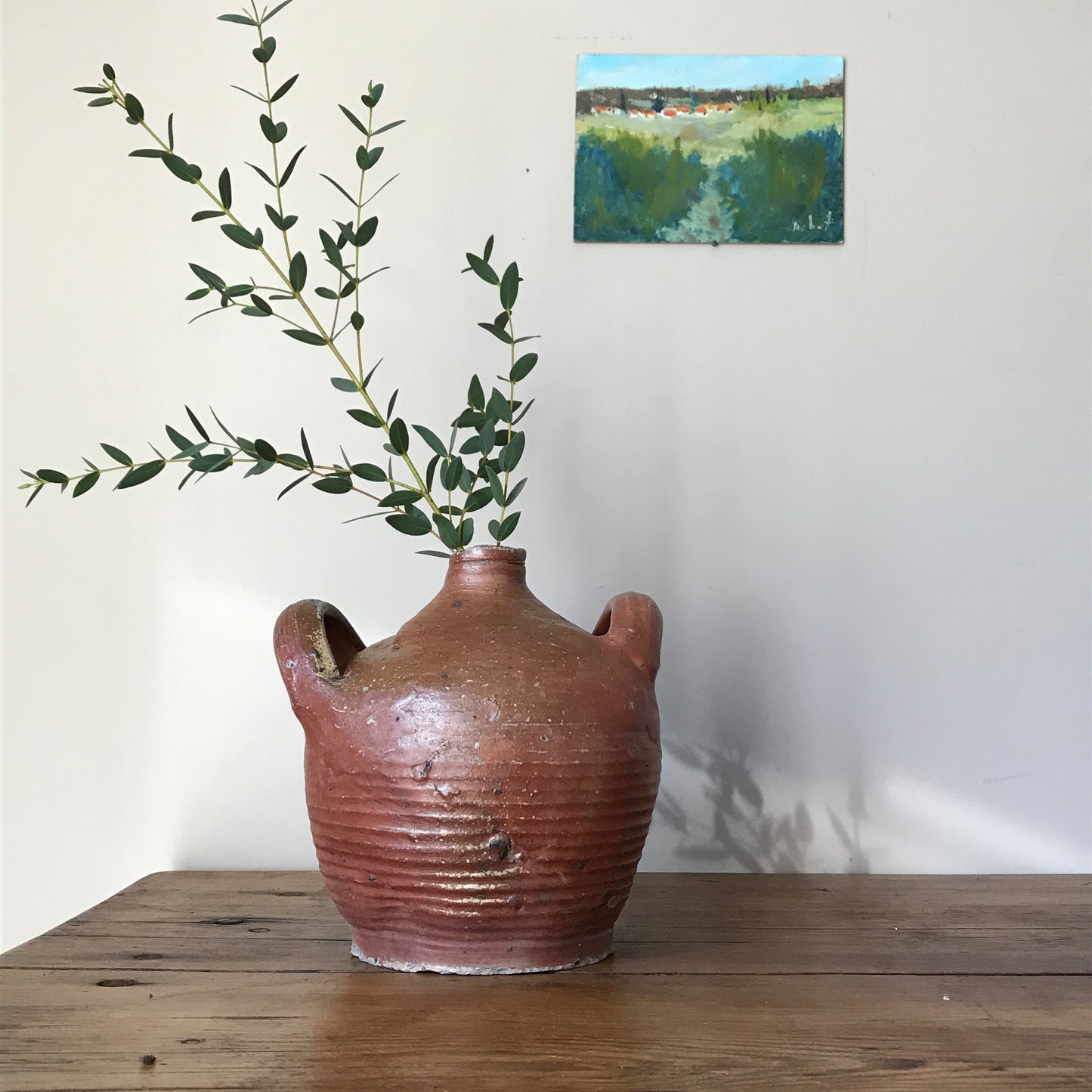 French Walnut Oil Pot.
