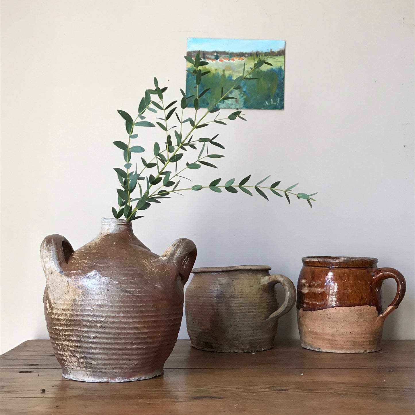 French Walnut Oil Pot.