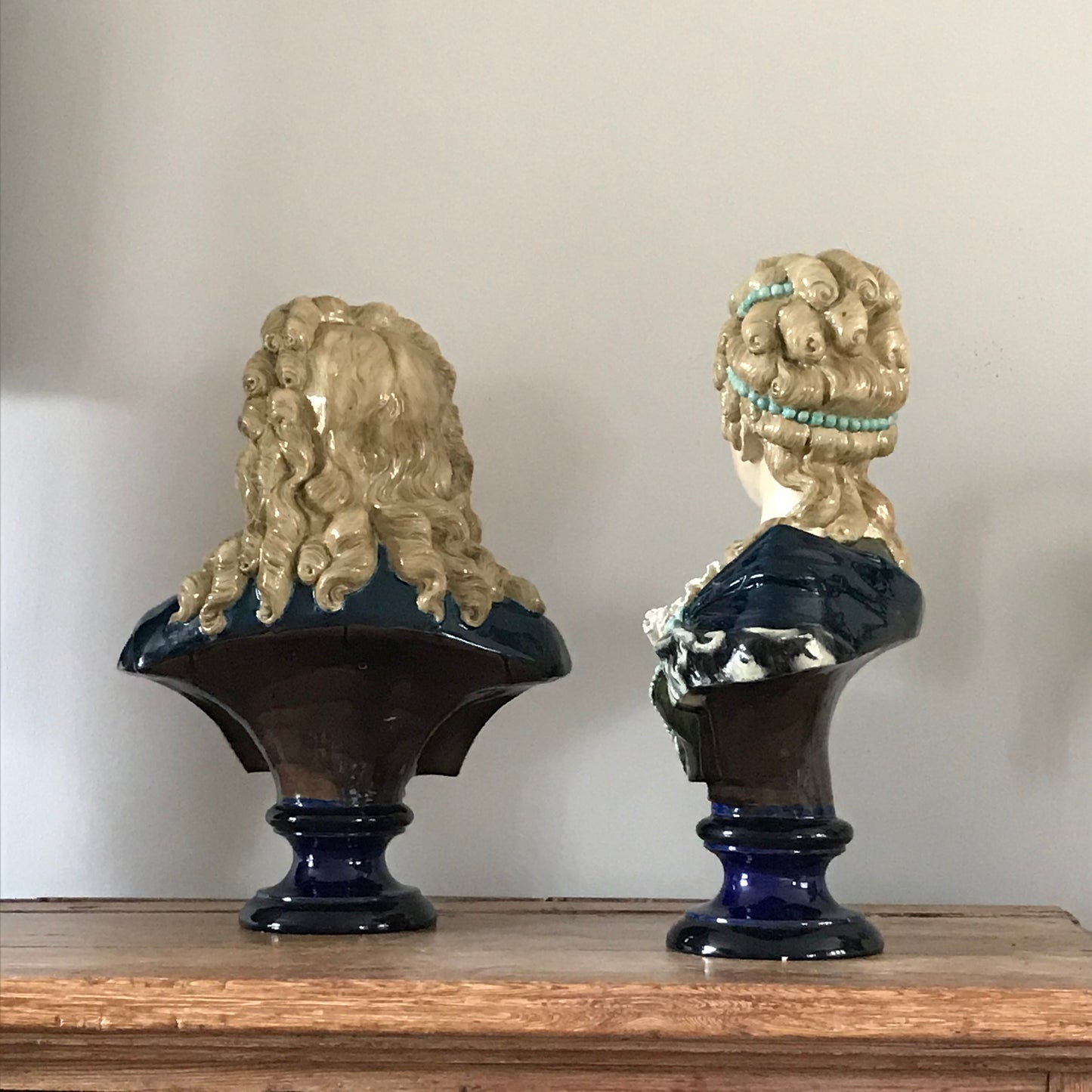 Majolica Busts.