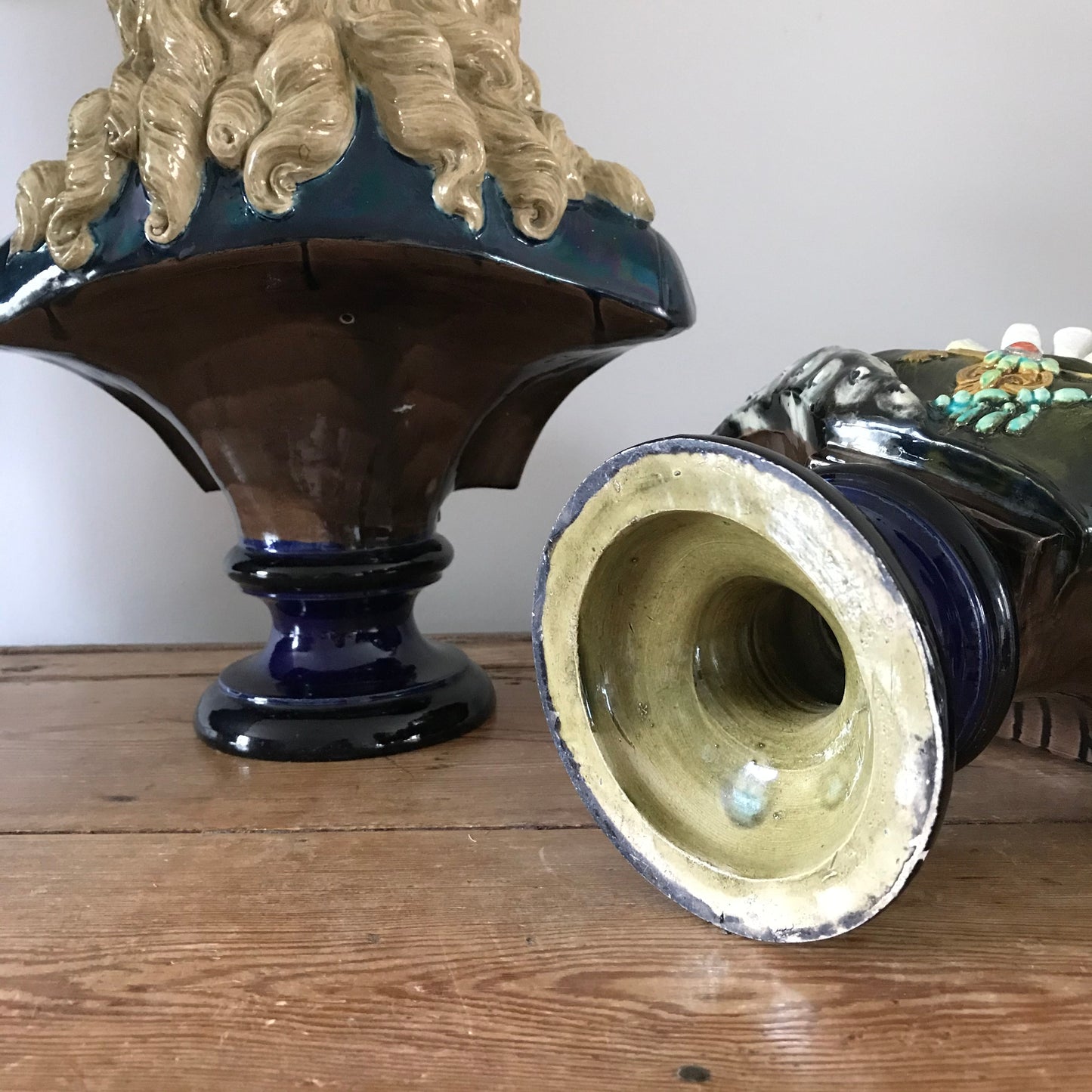 Majolica Busts.