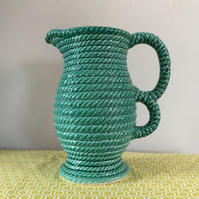 Load image into Gallery viewer, Green Rope Jug.
