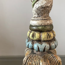 Load image into Gallery viewer, Carved Wood Floor Lamp.
