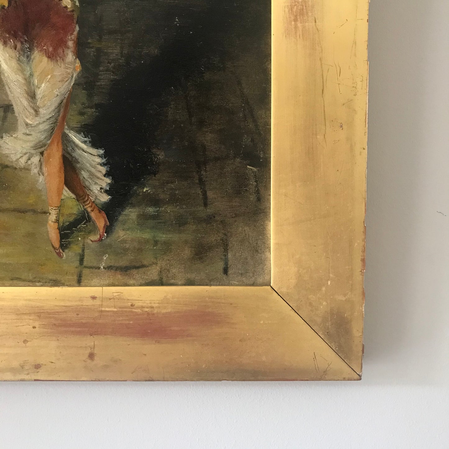 Oil On Board of a Dancing Lady.