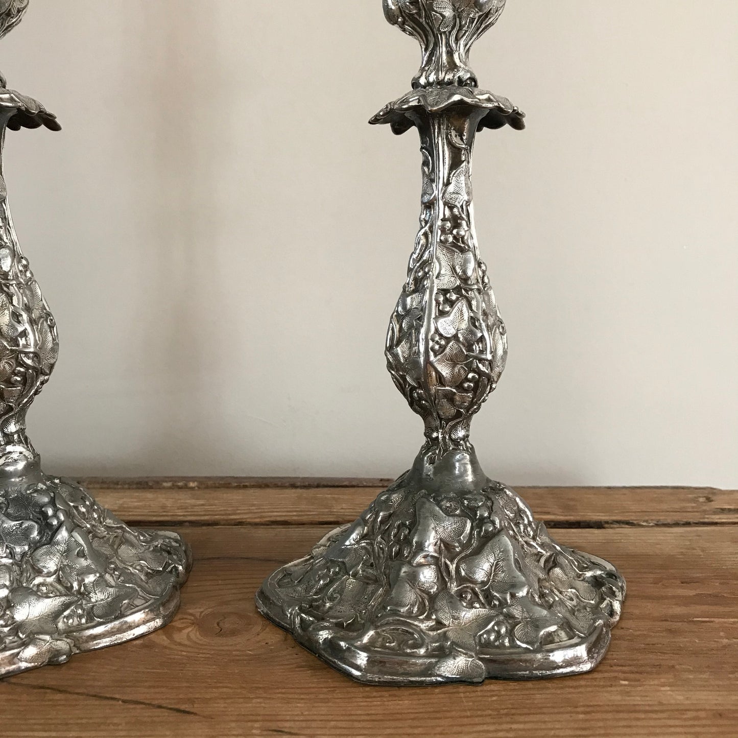 Ivy Leaf Candle Sticks.