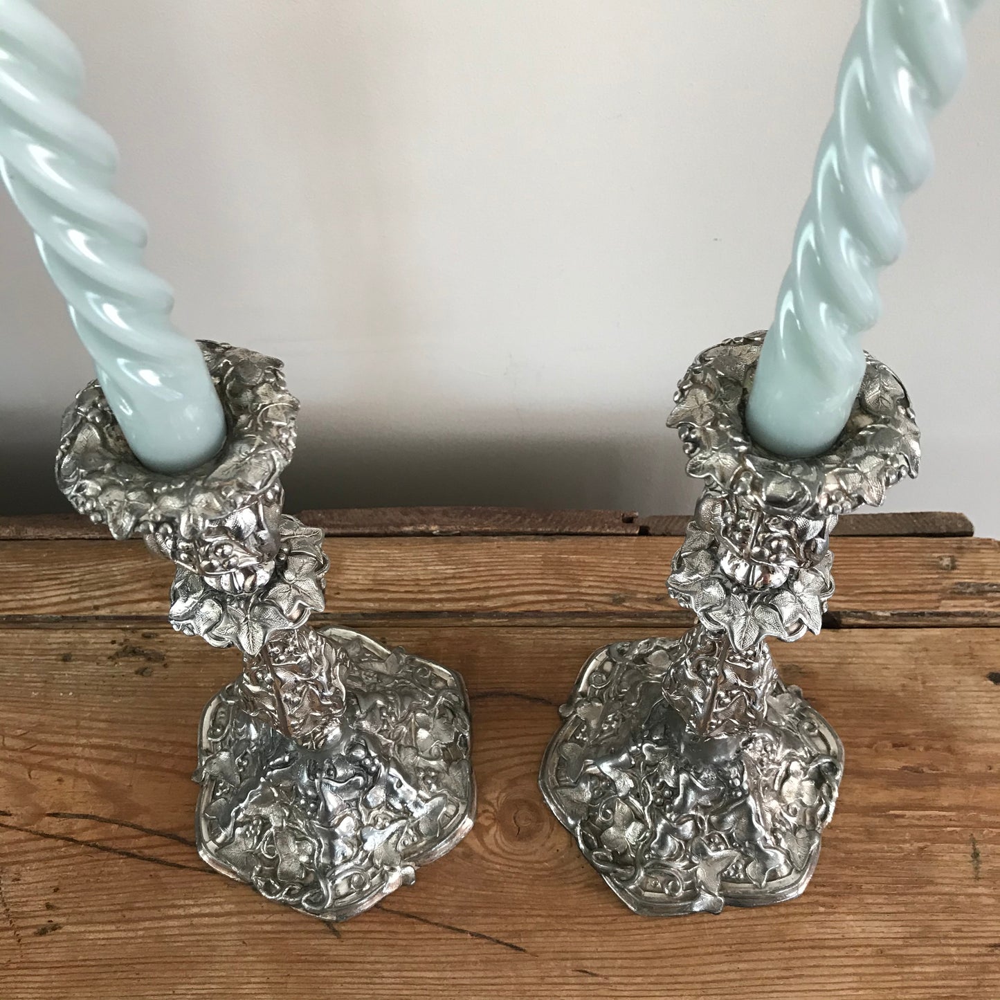 Ivy Leaf Candle Sticks.