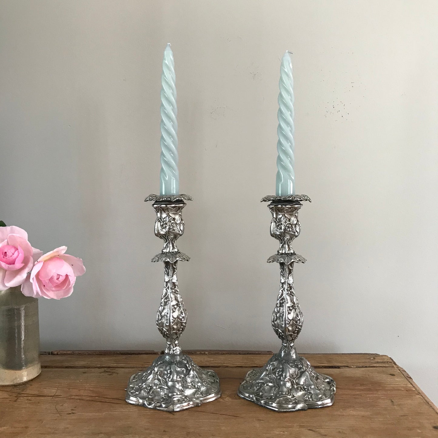 Ivy Leaf Candle Sticks.