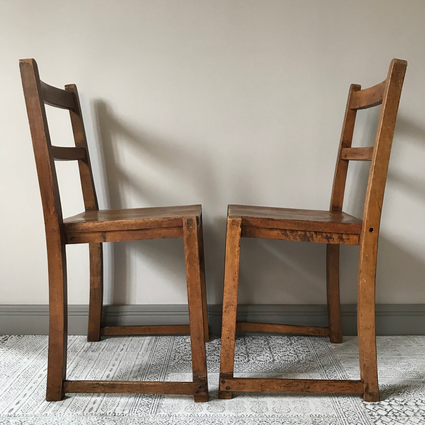 Old School Stacking Chairs.