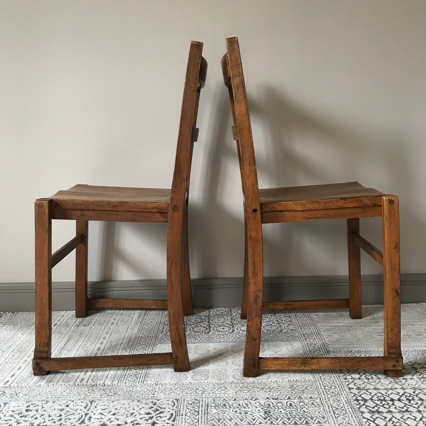 Old School Stacking Chairs.