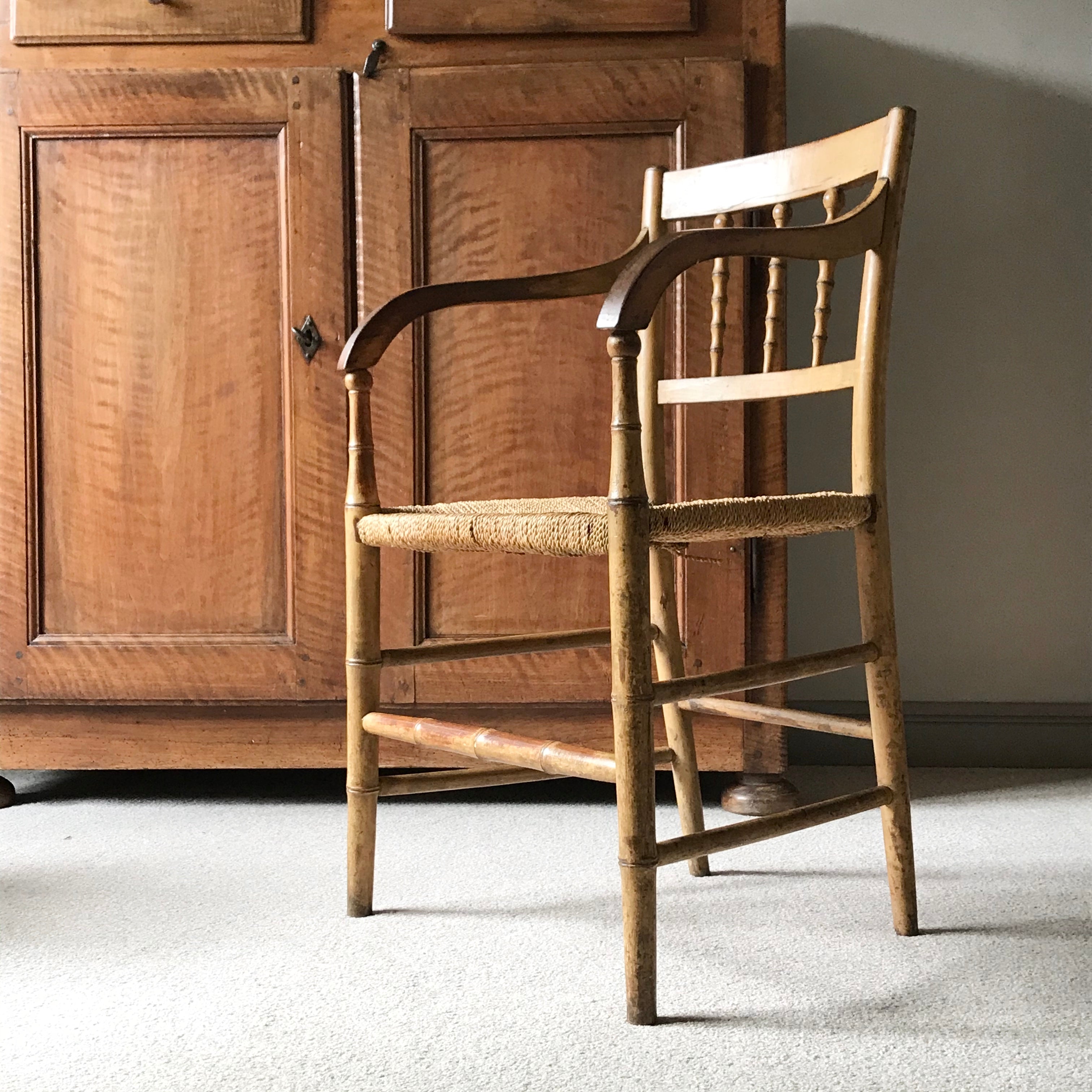 Regency Elbow Chair. Crocker and Co