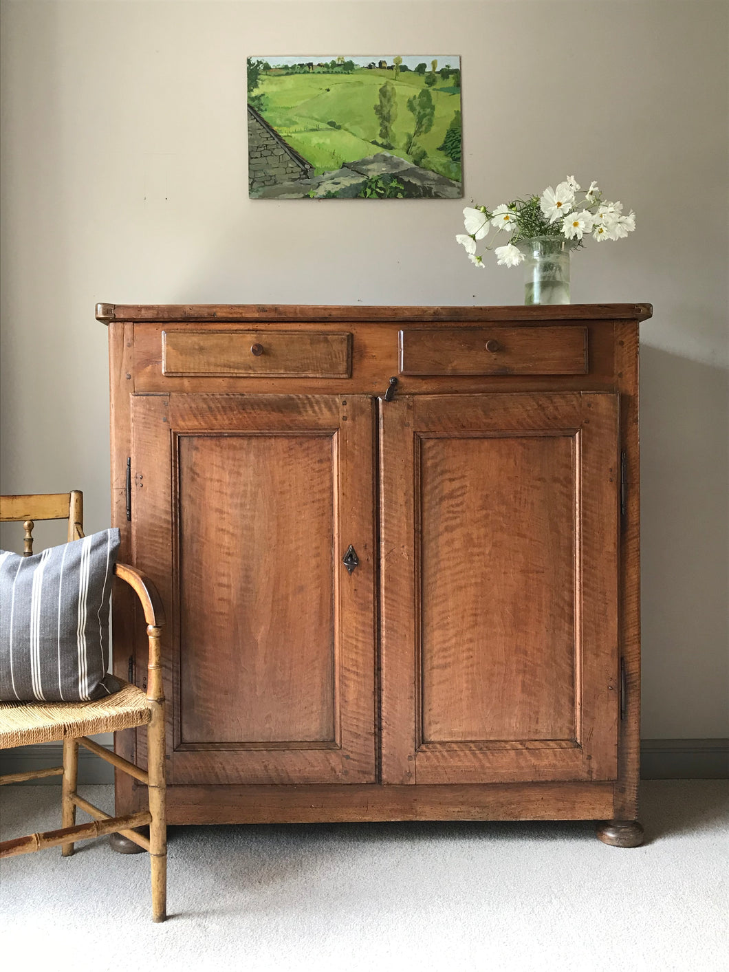 Fruitwood Side Cabinet.