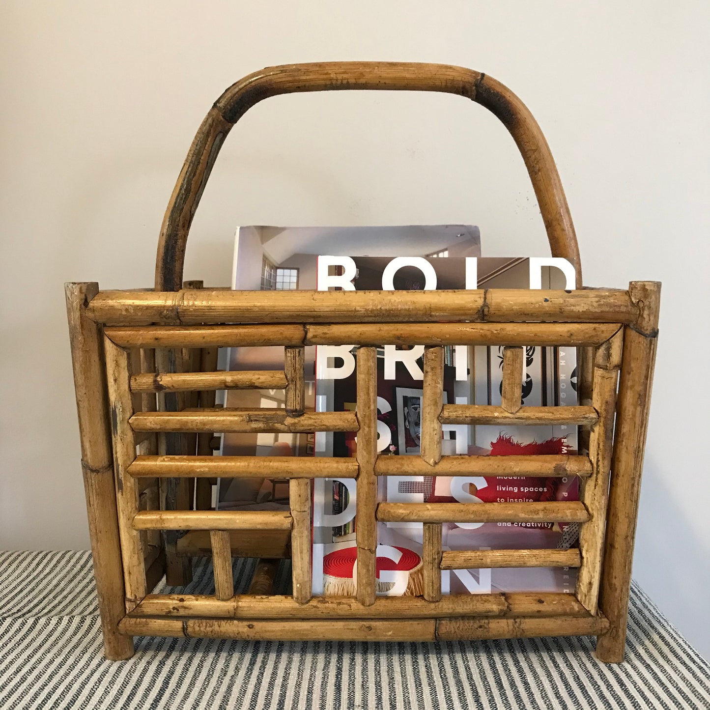 Bamboo Magazine Holder.