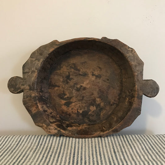 Wooden Dough Bowl.