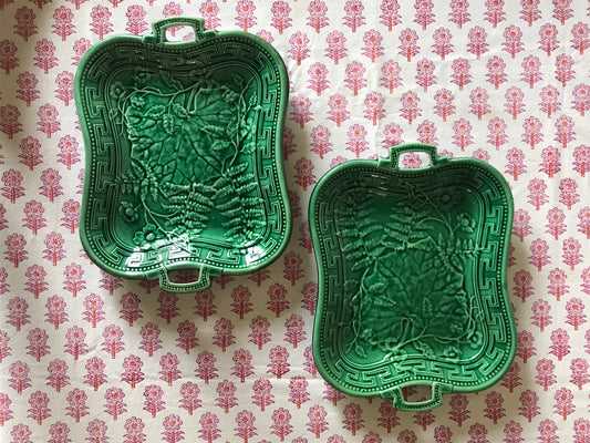 Majolica Dishes.