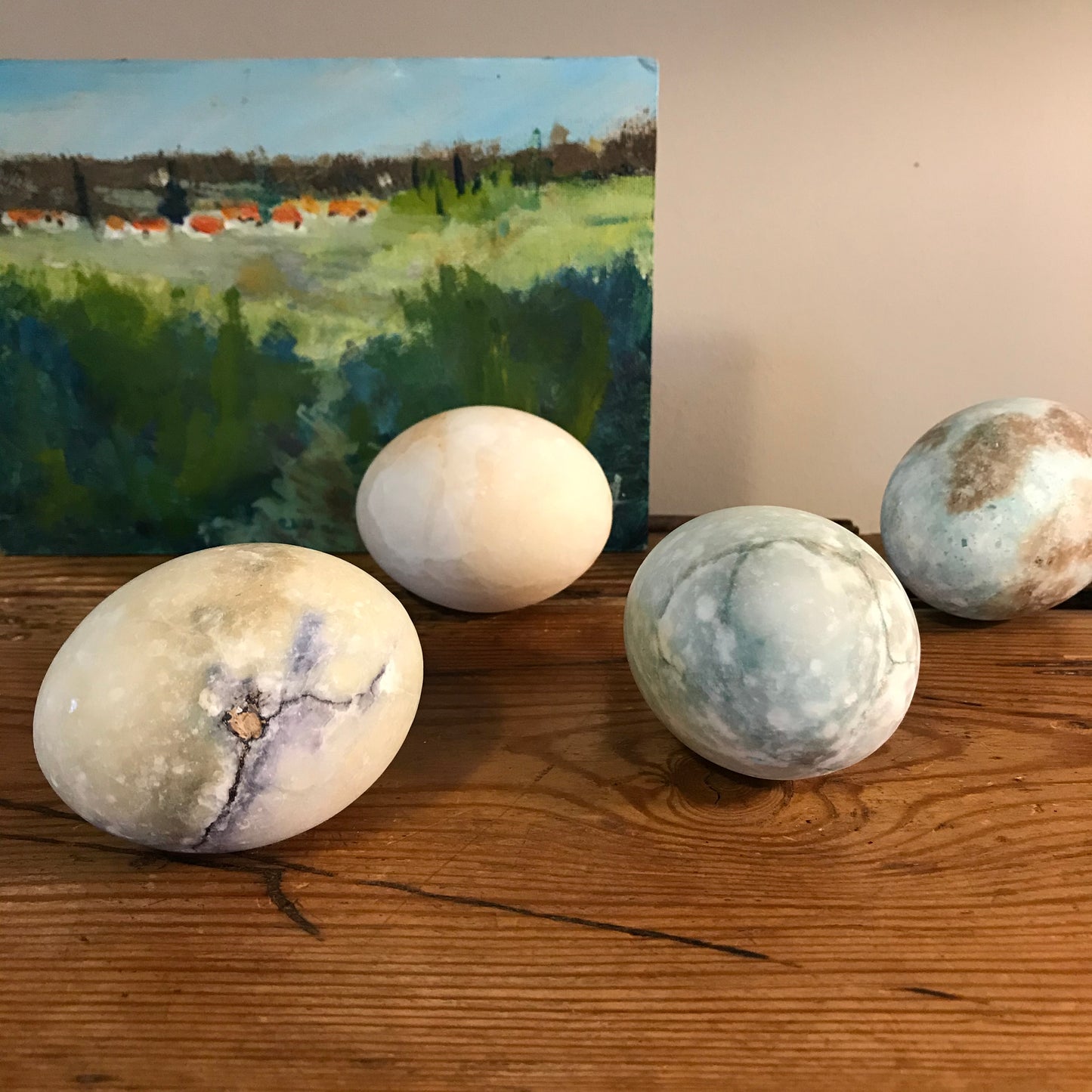 Five Alabaster Eggs.