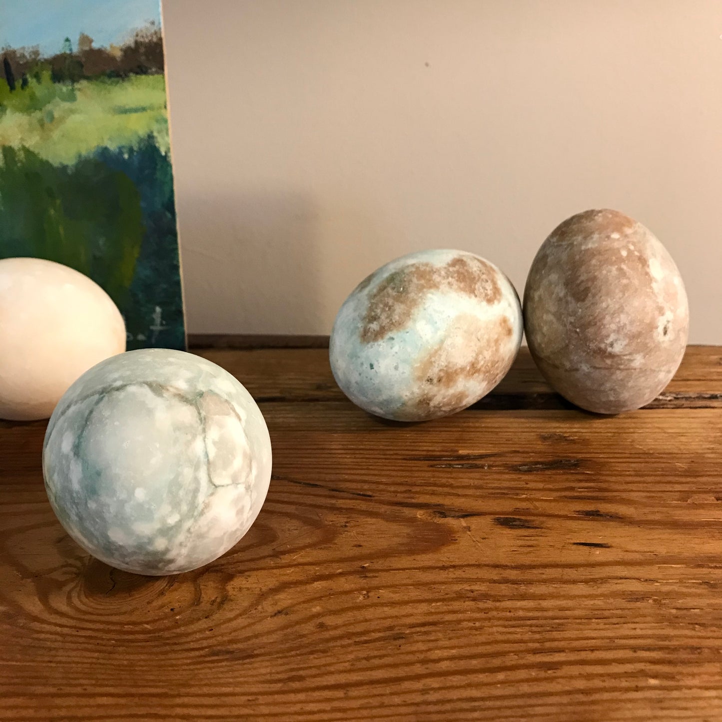Five Alabaster Eggs.