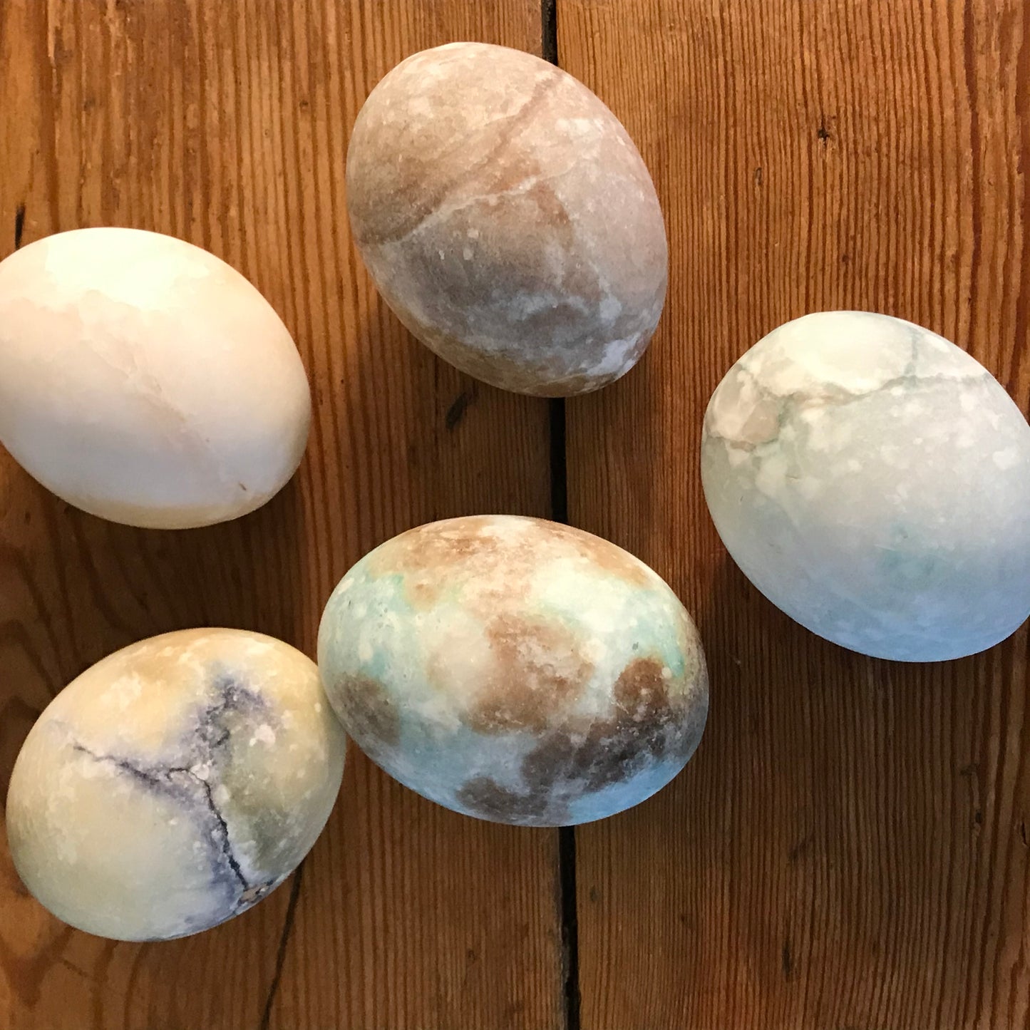 Five Alabaster Eggs.