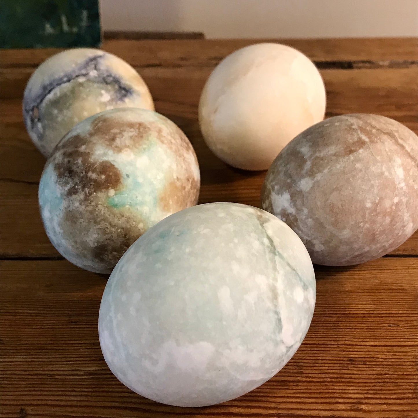 Five Alabaster Eggs.
