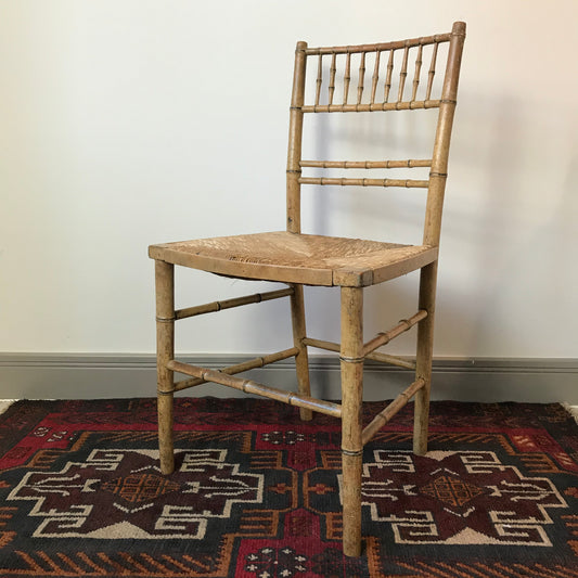 Regency Faux Bamboo Chair.