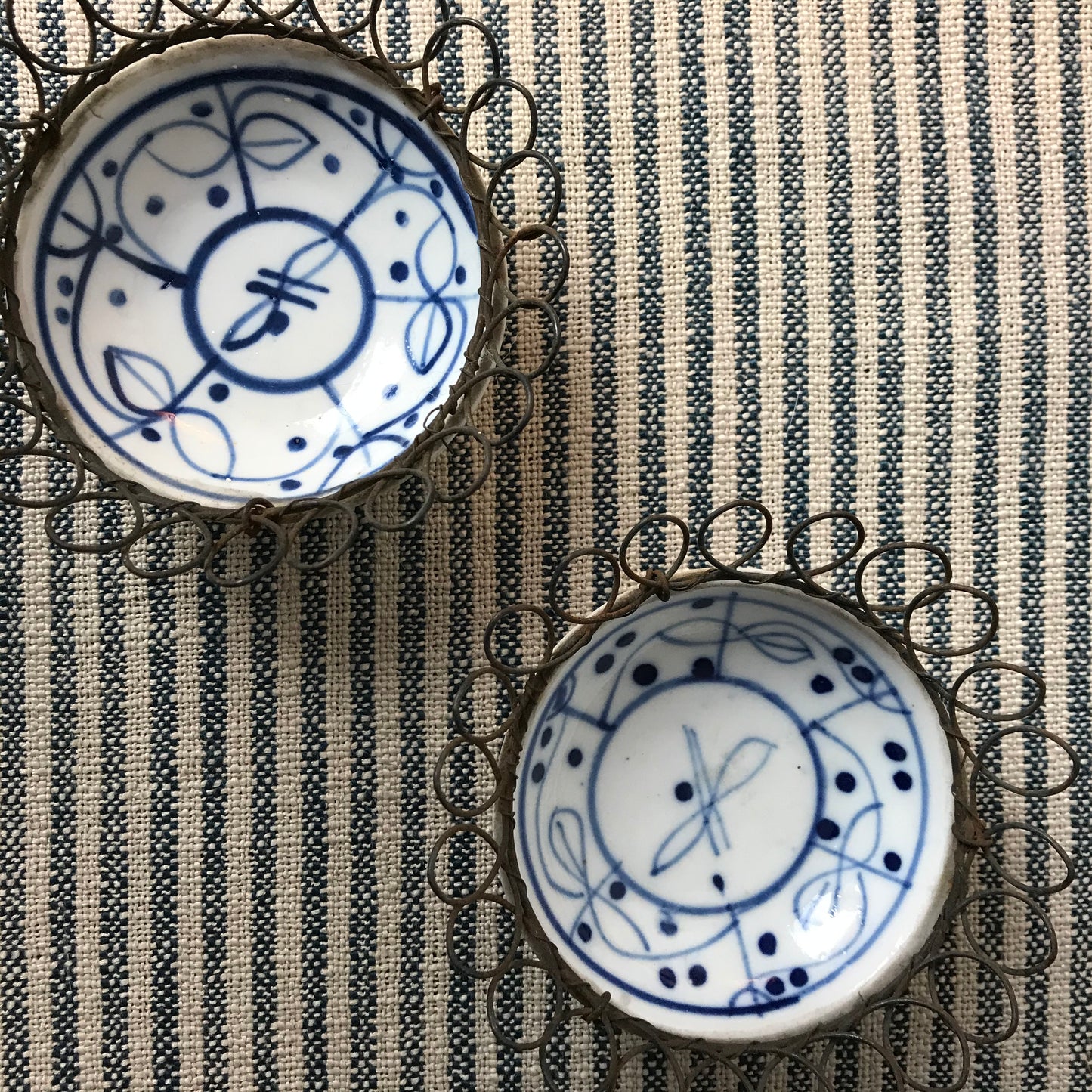 Blue and White.