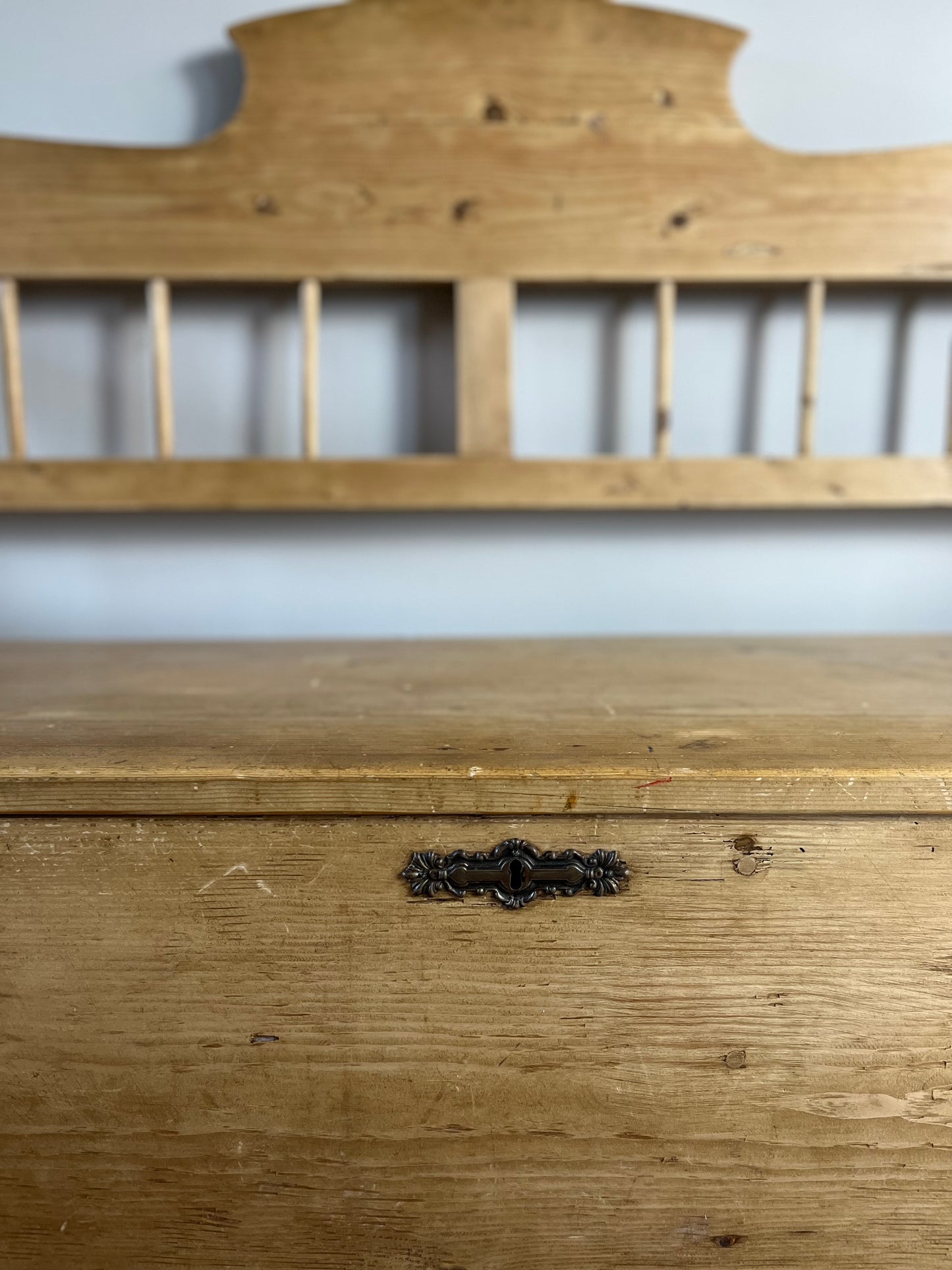 Continental Pine Box Seat /Settle.