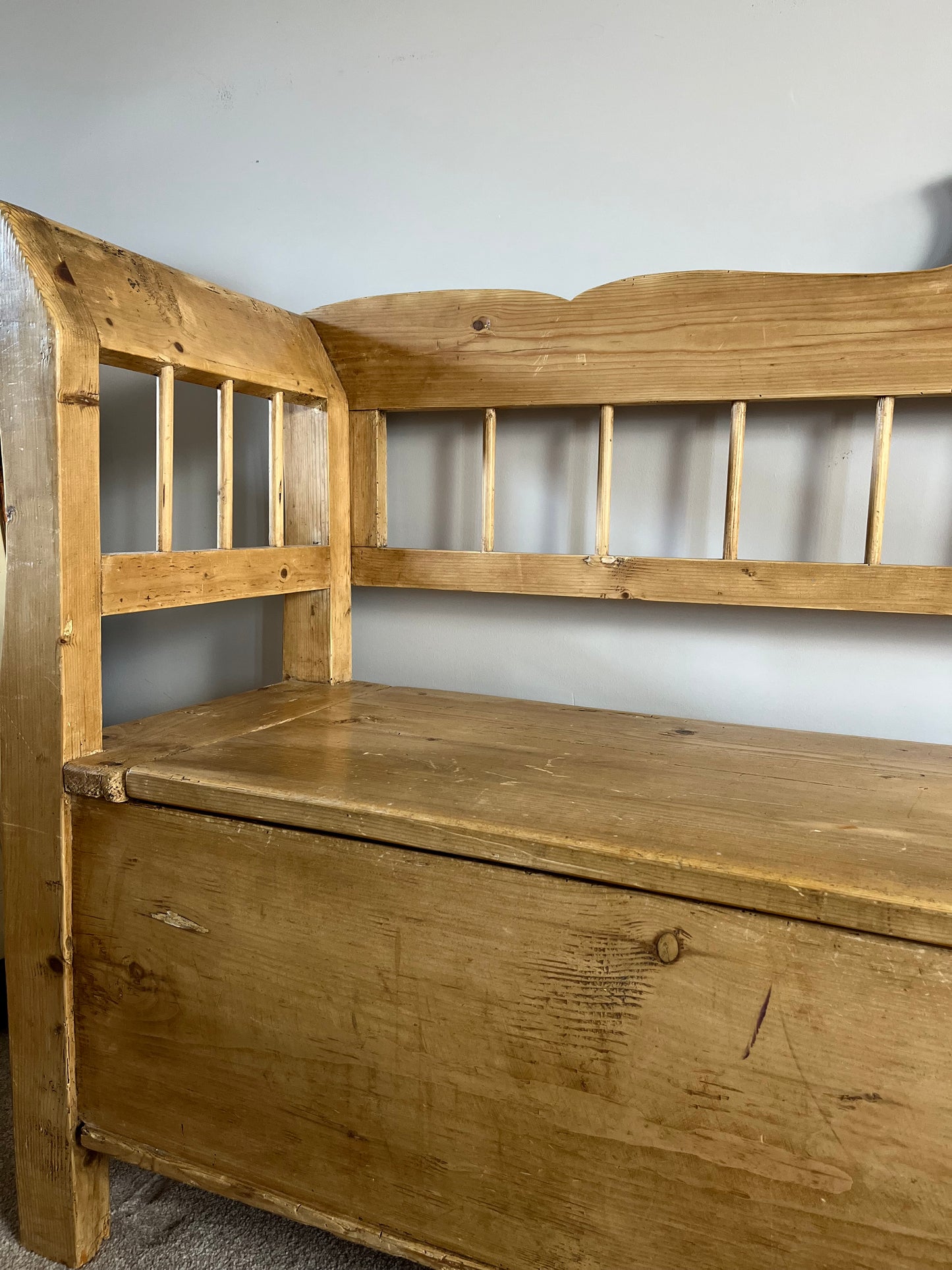 Continental Pine Box Seat /Settle.
