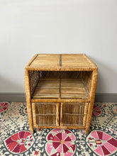 Load image into Gallery viewer, Mid Century Cane Table.

