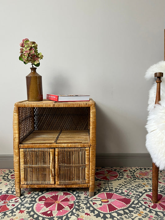 Mid Century Cane Table.